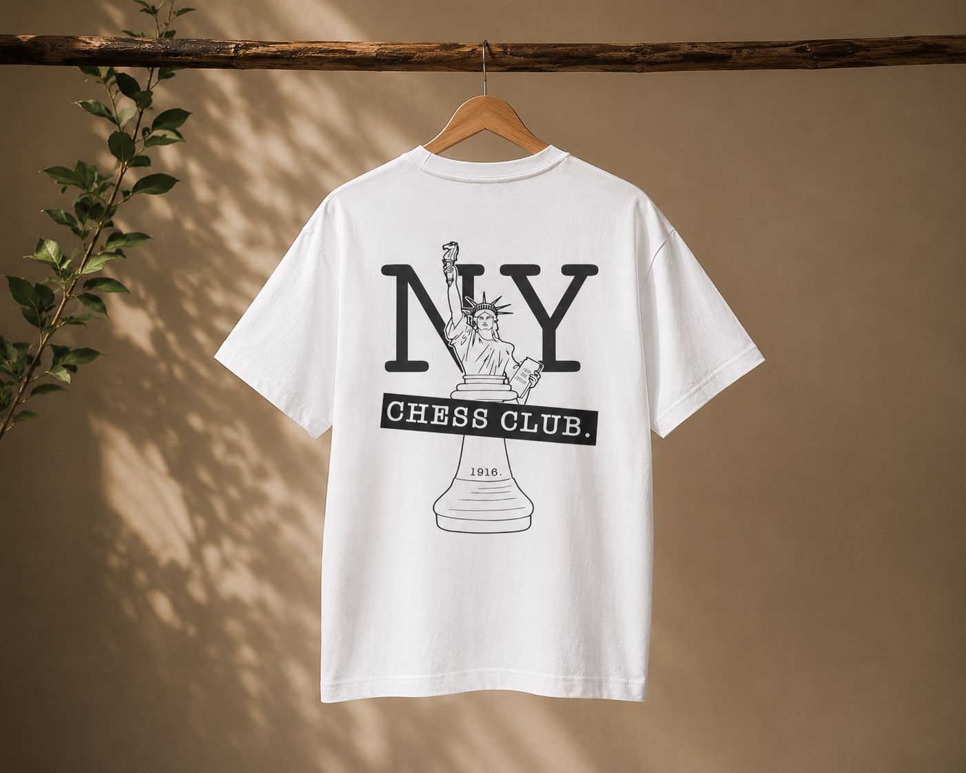 NY Chess club T-shirt.