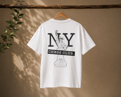 NY Chess club T-shirt.
