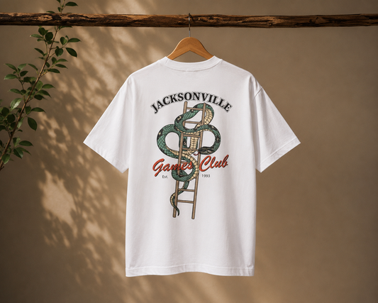Jacksonville Games Club T-shirt.